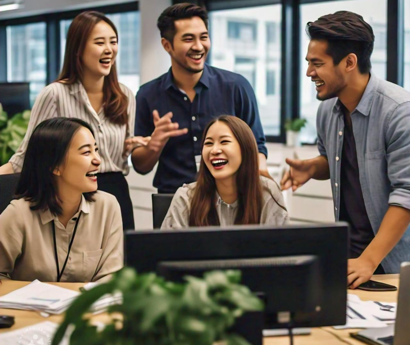 people in the office